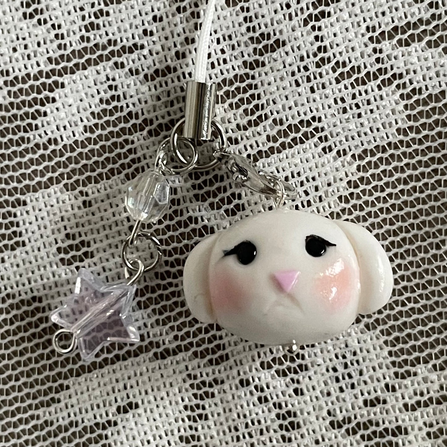 Handmade Bunny Keychain (Imperfect)*