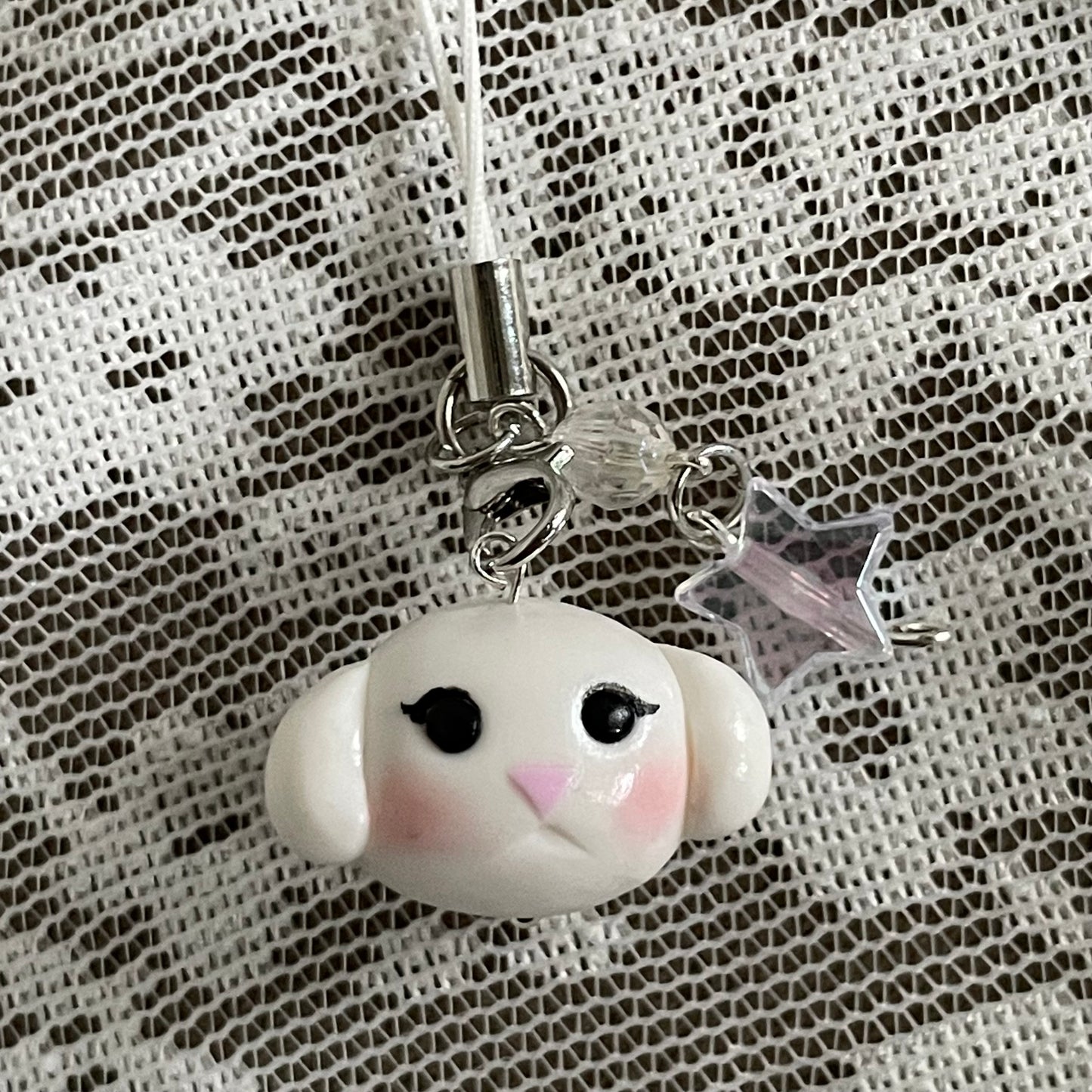 Handmade Bunny Keychain (Imperfect)*
