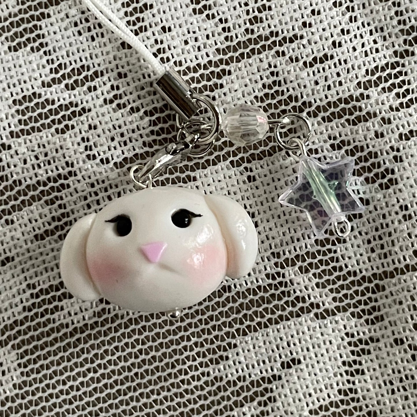 Handmade Bunny Keychain (Imperfect)*