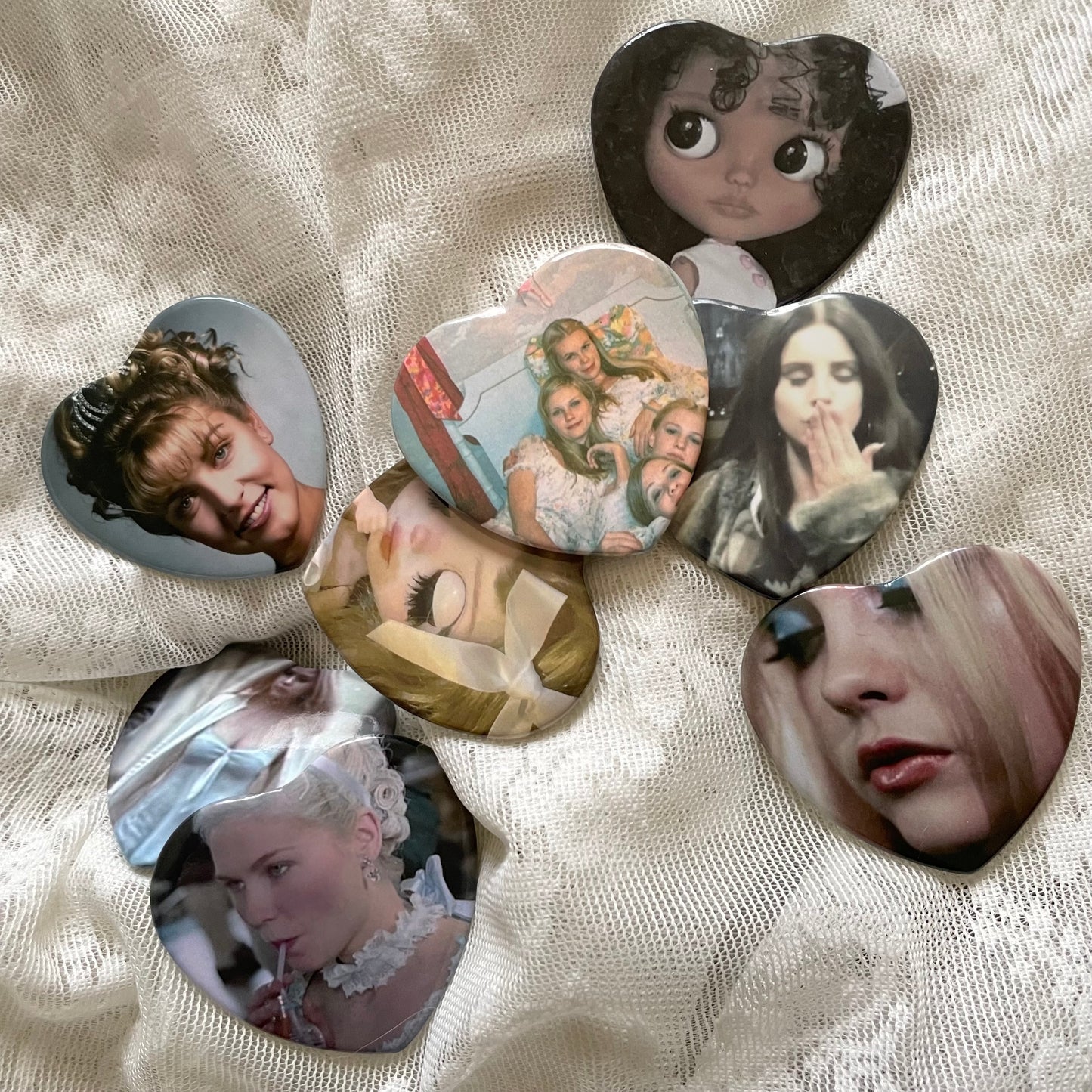 Heart Shaped Pins