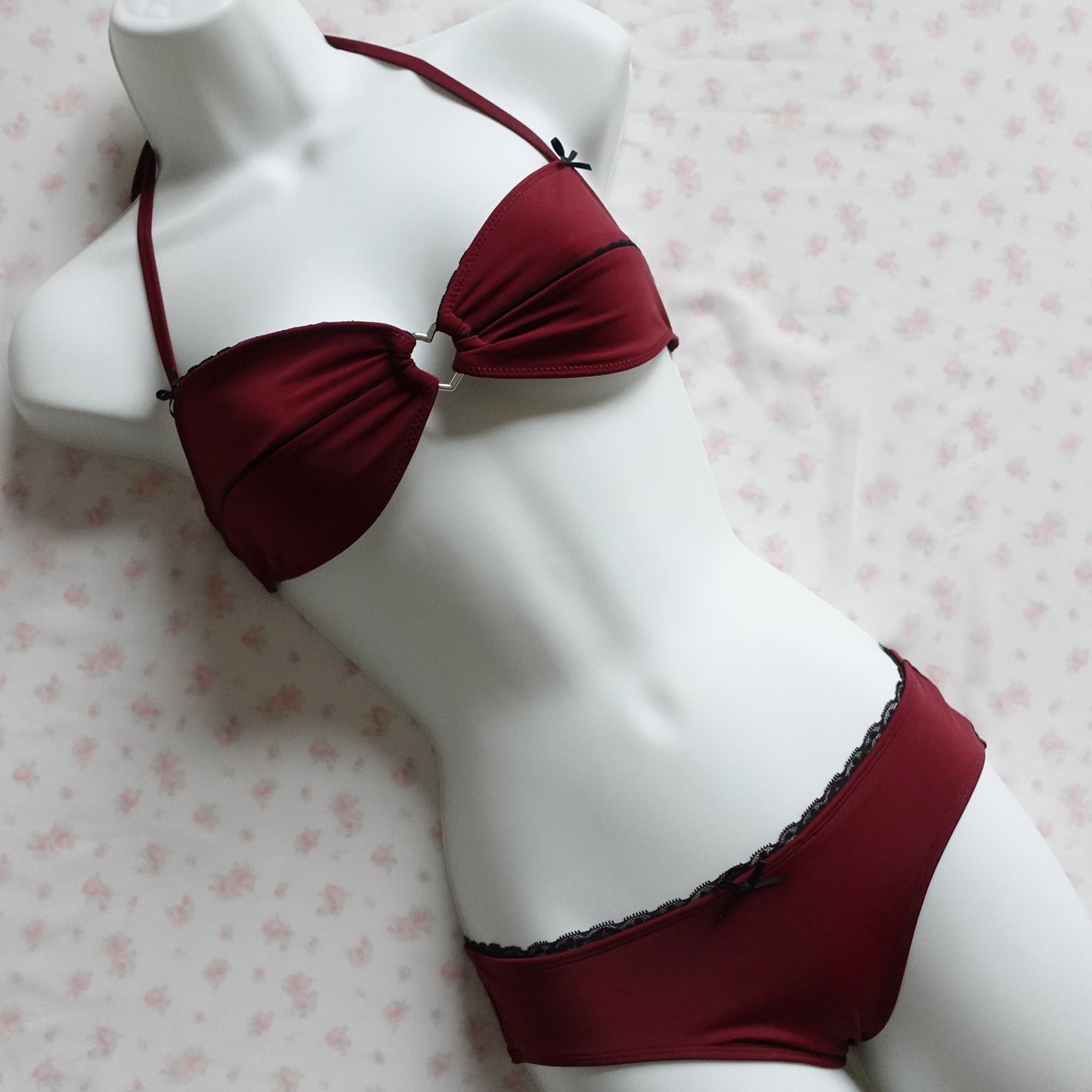 The Black Cherry Swim Set (V2)  (Ready to ship next day until stock runs out <3)